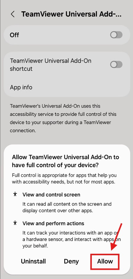 Step 24: Allow full control
